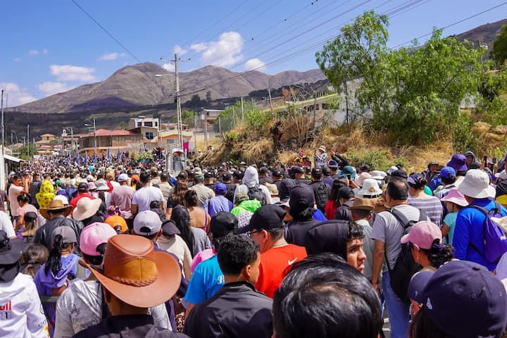 Procesión de la virgen de El Cisne