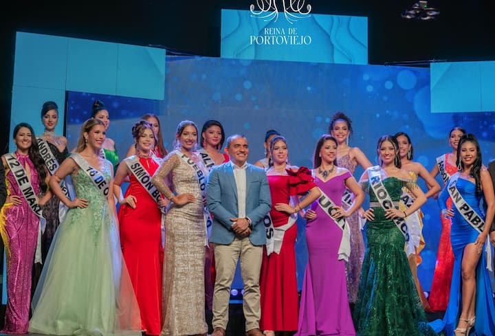 Portoviejo elige a su Reina 2024; la capital manabita escoge a la más bella de entre 16 bellas candidatas